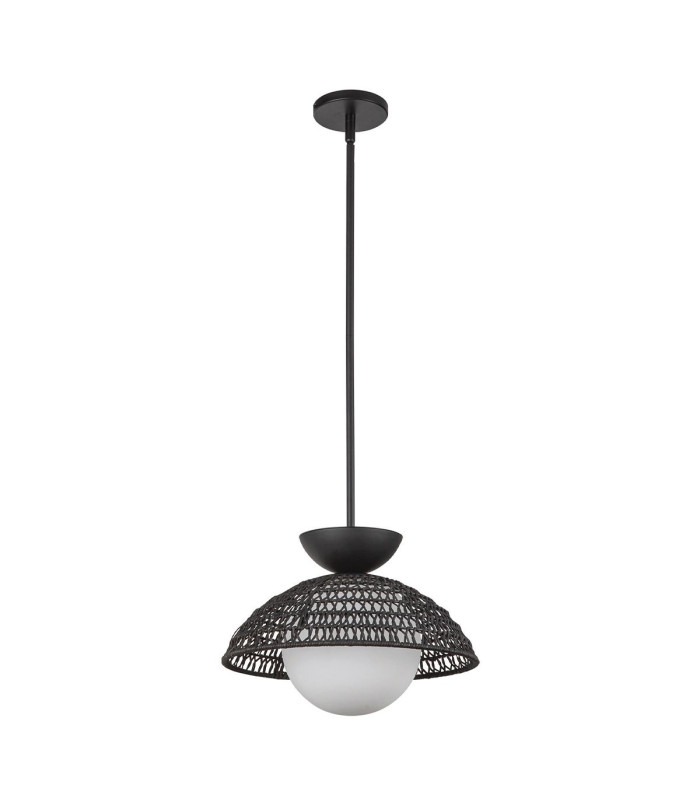 Alora Mood Perth Dome Pendant Ceiling Light Contemporary Matt Black 1x E27-2