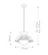 Alora Mood Perth Dome Pendant Ceiling Light Contemporary Matt Black 1x E27-3