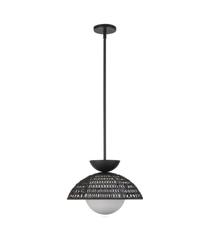 Alora Mood Perth Dome Pendant Ceiling Light Contemporary Matt Black 1x E27-5