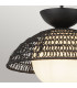Alora Mood Perth Dome Pendant Ceiling Light Contemporary Matt Black 1x E27-6
