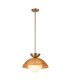 Alora Mood Perth Dome Pendant Ceiling Light Contemporary Brushed Gold 1x E27-1