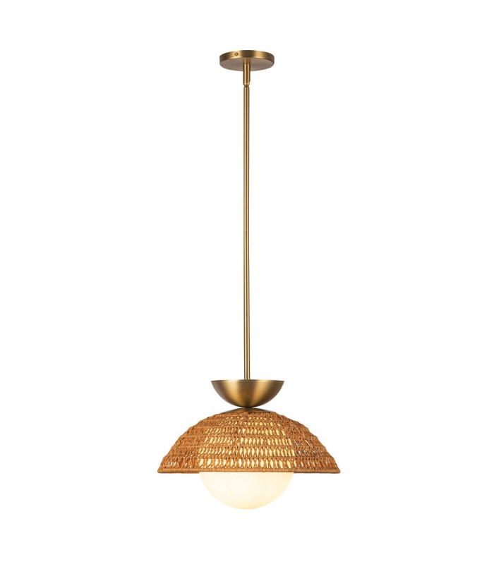 Alora Mood Perth Dome Pendant Ceiling Light Contemporary Brushed Gold 1x E27-4