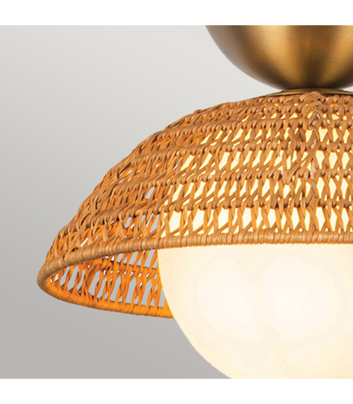 Alora Mood Perth Dome Pendant Ceiling Light Contemporary Brushed Gold 1x E27-6