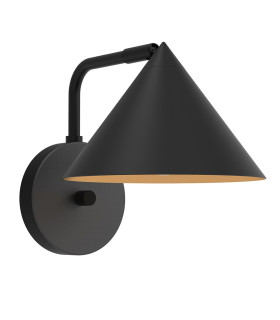 Alora Mood Remyck Dome Wall Lamp Contemporary Matt Black 1x E27-1