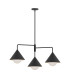 Alora Mood Remyck Multi Arm Pendant Ceiling Light Contemporary Matt Black 3x E27-1