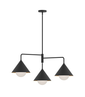 Alora Mood Remyck Multi Arm Pendant Ceiling Light Contemporary Matt Black 3x E27-1