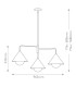 Alora Mood Remyck Multi Arm Pendant Ceiling Light Contemporary Brushed Gold 3x E27-3