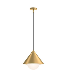 Alora Mood Remyck Dome Pendant Ceiling Light Contemporary Brushed Gold 1x E27-1
