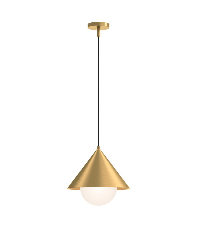 Alora Mood Remyck Dome Pendant Ceiling Light Contemporary Brushed Gold 1x E27-1