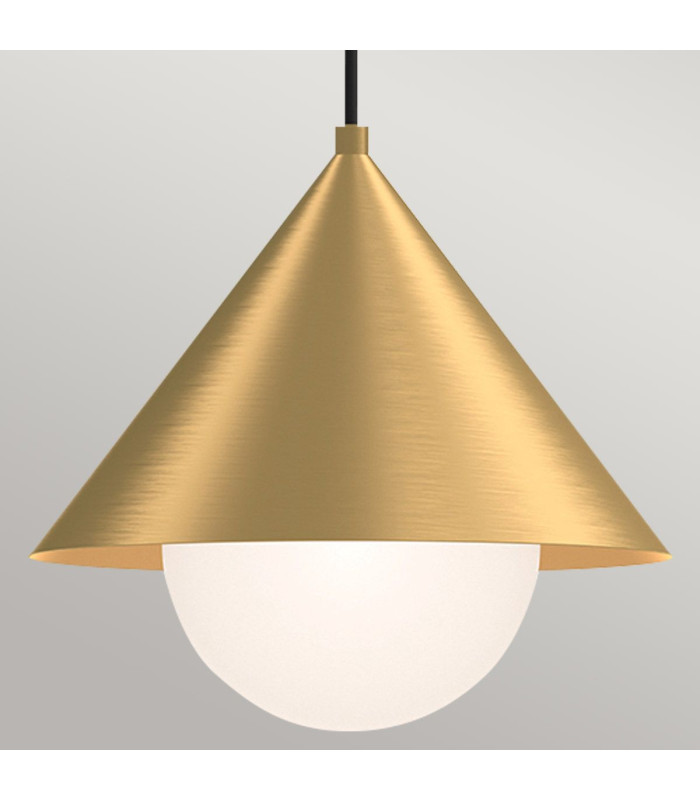 Alora Mood Remyck Dome Pendant Ceiling Light Contemporary Brushed Gold 1x E27-4
