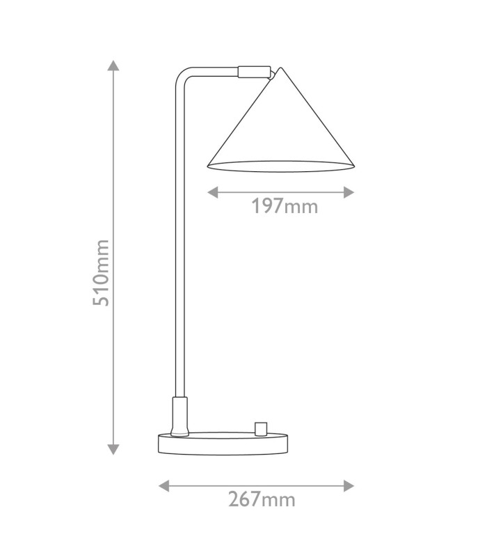 Alora Mood Remyck Desk Task Lamp Contemporary Brushed Gold 1x E27-3