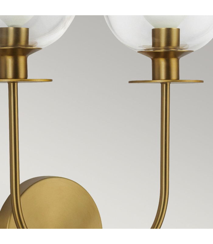 Alora Mood Sylvia Wall Lamp Contemporary Brushed Gold 2x E14-4