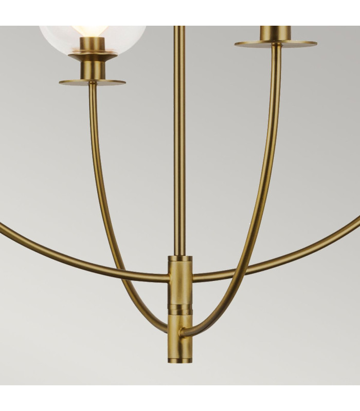 Alora Mood Sylvia Multi Arm Pendant Ceiling Light Contemporary Brushed Gold 4x E14-4