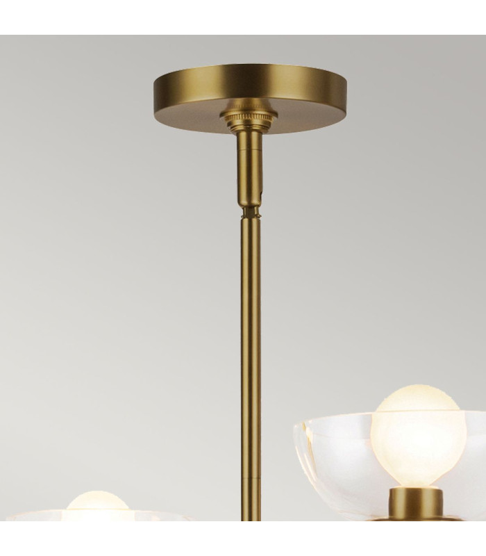 Alora Mood Sylvia Multi Arm Pendant Ceiling Light Contemporary Brushed Gold 4x E14-6