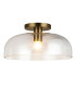 Alora Mood Sylvia Bowl Semi Flush Ceiling Light Contemporary Brushed Gold 1x E27-1