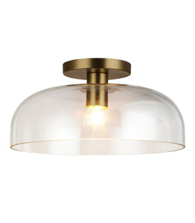 Alora Mood Sylvia Bowl Semi Flush Ceiling Light Contemporary Brushed Gold 1x E27-1