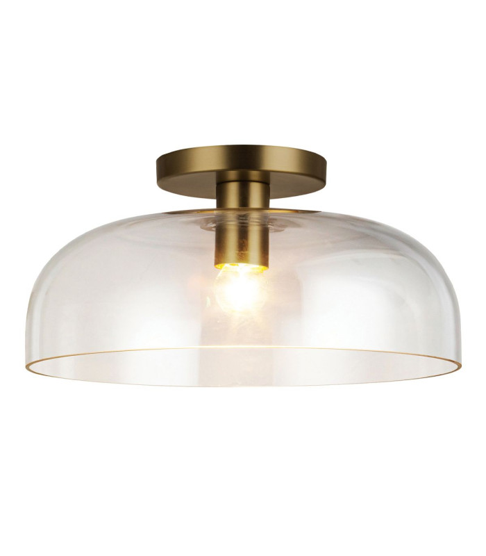 Alora Mood Sylvia Bowl Semi Flush Ceiling Light Contemporary Brushed Gold 1x E27-1