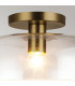 Alora Mood Sylvia Bowl Semi Flush Ceiling Light Contemporary Brushed Gold 1x E27-4