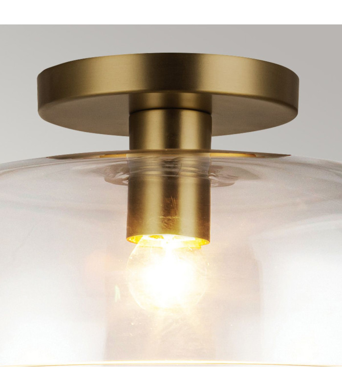 Alora Mood Sylvia Bowl Semi Flush Ceiling Light Contemporary Brushed Gold 1x E27-4