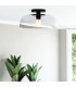 Alora Mood Sylvia Bowl Semi Flush Ceiling Light Contemporary Matt Black 1x E27-2
