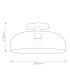 Alora Mood Sylvia Bowl Semi Flush Ceiling Light Contemporary Matt Black 1x E27-3