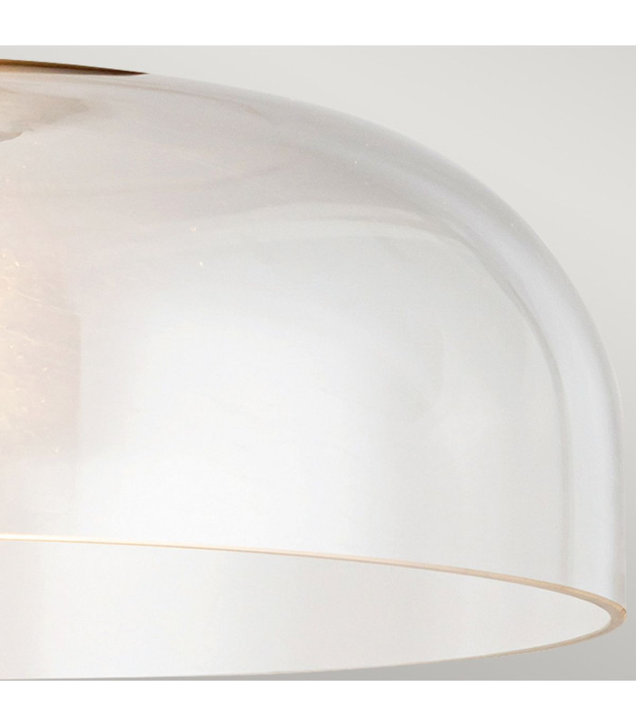 Alora Mood Sylvia Bowl Semi Flush Ceiling Light Contemporary Matt Black 1x E27-6