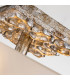 Flambeau Star Bowl Semi Flush Ceiling Light Contemporary Distressed Silver 2x E27-4