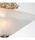 Flambeau Star Bowl Semi Flush Ceiling Light Contemporary Distressed Silver 2x E27-6