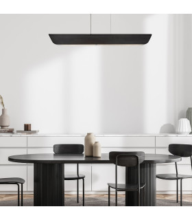 Hinkley Arco LED Bar Pendant Ceiling Light Contemporary Black Oxide 3000k-2