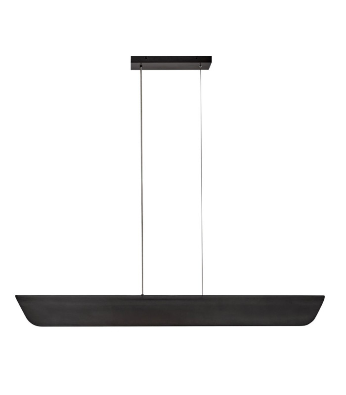 Hinkley Arco LED Bar Pendant Ceiling Light Contemporary Black Oxide 3000k-4