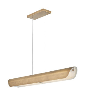 Hinkley Arco LED Bar Pendant Ceiling Light Contemporary Heritage Brass 3000k-1