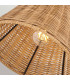 Hinkley Arti Dome Wall Lamp Contemporary Black Natural Rattan Shade 1x E27-6