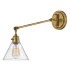 Hinkley Arti Dome Wall Lamp Contemporary Heritage Brass Clear Glass Shade 1x E27-2