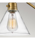 Hinkley Arti Dome Wall Lamp Contemporary Heritage Brass Clear Glass Shade 1x E27-5