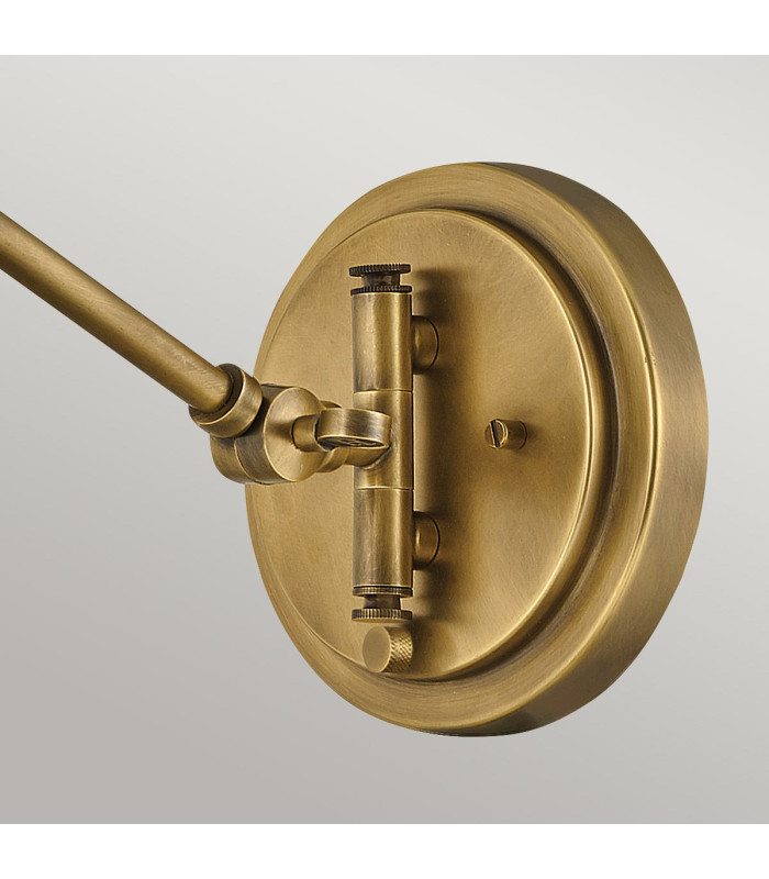 Hinkley Arti Dome Wall Lamp Contemporary Heritage Brass Natural Rattan Shade 1x E27-4
