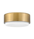 Hinkley Cedric Cylindrical Ceiling Light Contemporary Lacquered Brass 2x E27-1