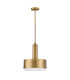 Hinkley Cedric Cylindrical Pendant Ceiling Light Contemporary Lacquered Brass 2x E27-1