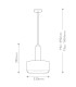 Hinkley Cedric Cylindrical Pendant Ceiling Light Contemporary Lacquered Brass 2x E27-3