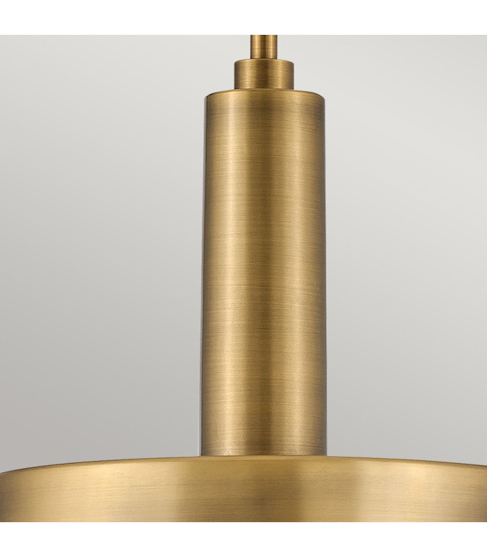 Hinkley Cedric Cylindrical Pendant Ceiling Light Contemporary Lacquered Brass 2x E27-5