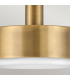 Hinkley Cedric Cylindrical Pendant Ceiling Light Contemporary Lacquered Brass 2x E27-6