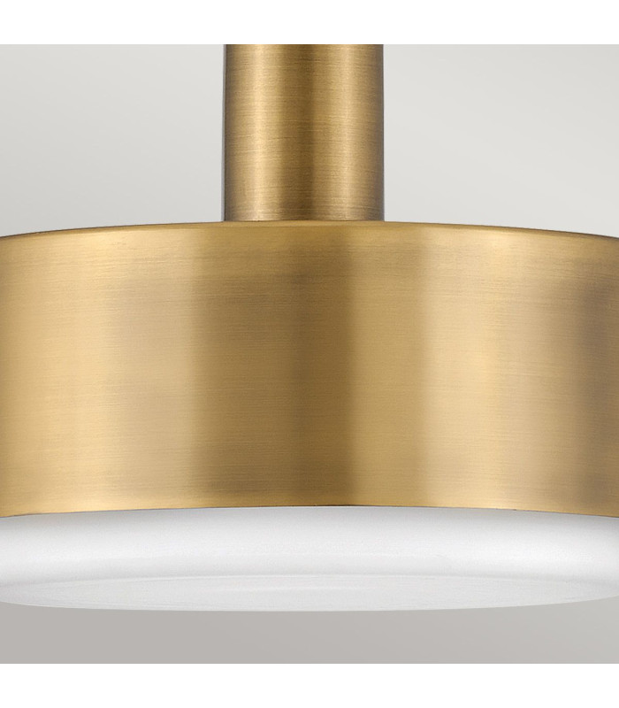 Hinkley Cedric Cylindrical Pendant Ceiling Light Contemporary Lacquered Brass 2x E27-6