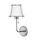 Hinkley Clarke Wall Lamp with Shade Contemporary Polished Nickel White Metal Shade 1x E27-1