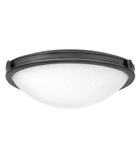 Hinkley Collier Flush Ceiling Light Contemporary Black Oxide 3x E27-1