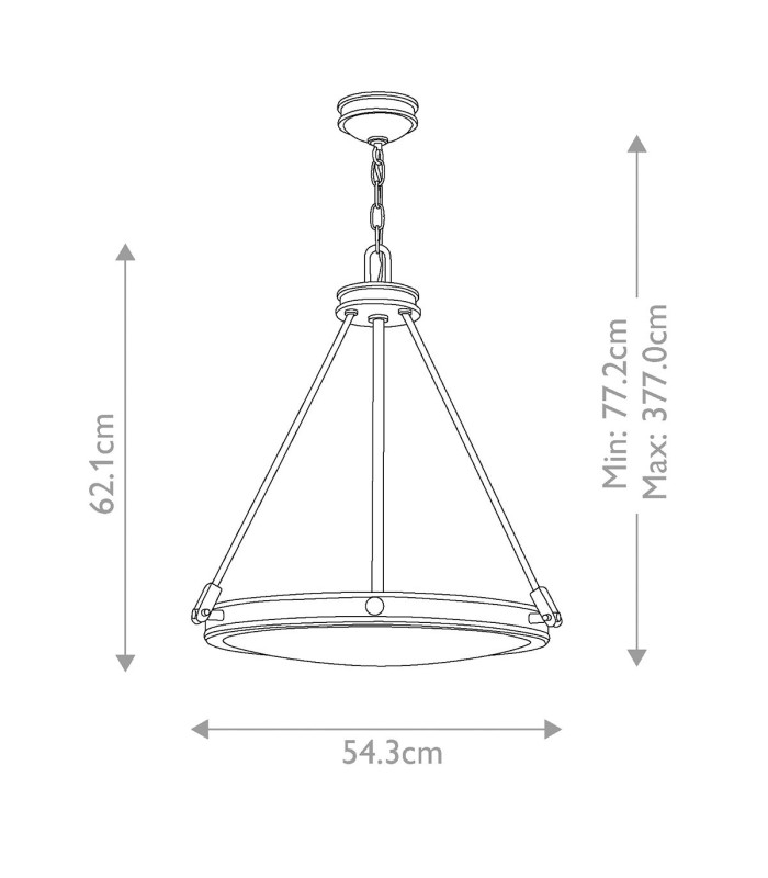 Hinkley Collier Pendant Ceiling Light Contemporary Black Oxide 4x E14-3