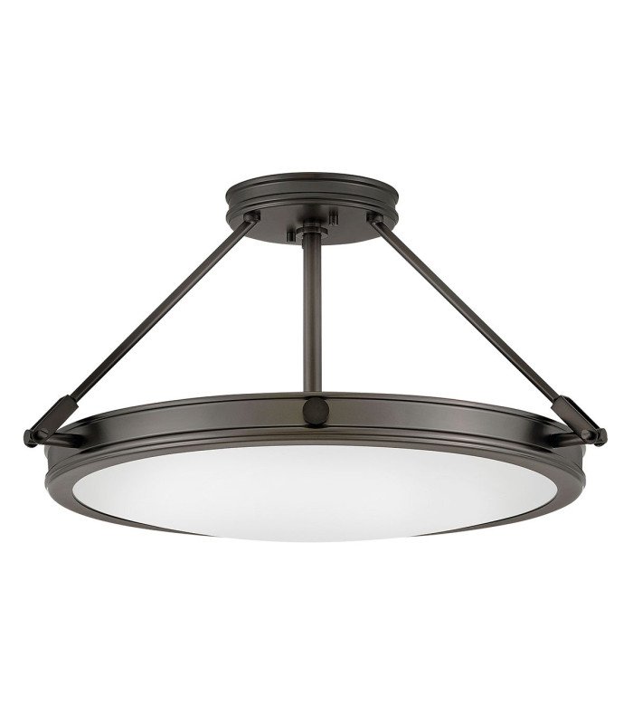 Hinkley Collier Cylindrical Ceiling Light Contemporary Black Oxide 4x E14-1