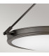 Hinkley Collier Cylindrical Ceiling Light Contemporary Black Oxide 4x E14-4