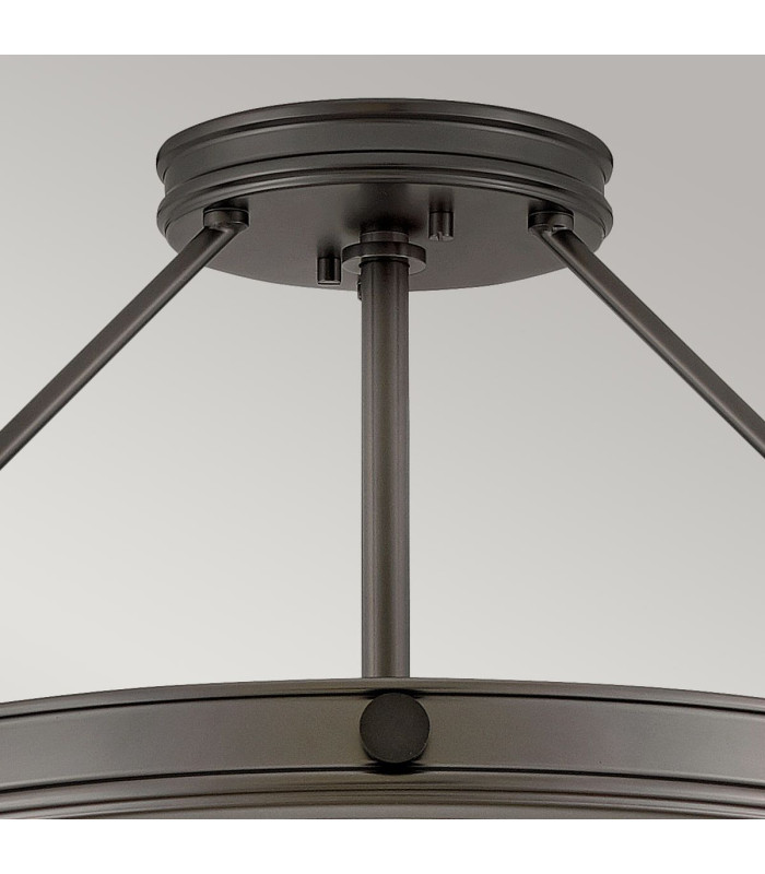 Hinkley Collier Cylindrical Ceiling Light Contemporary Black Oxide 4x E14-5
