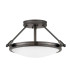 Hinkley Collier Cylindrical Ceiling Light Contemporary Black Oxide 3x E14-1