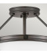 Hinkley Collier Cylindrical Ceiling Light Contemporary Black Oxide 3x E14-2