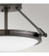Hinkley Collier Cylindrical Ceiling Light Contemporary Black Oxide 3x E14-4